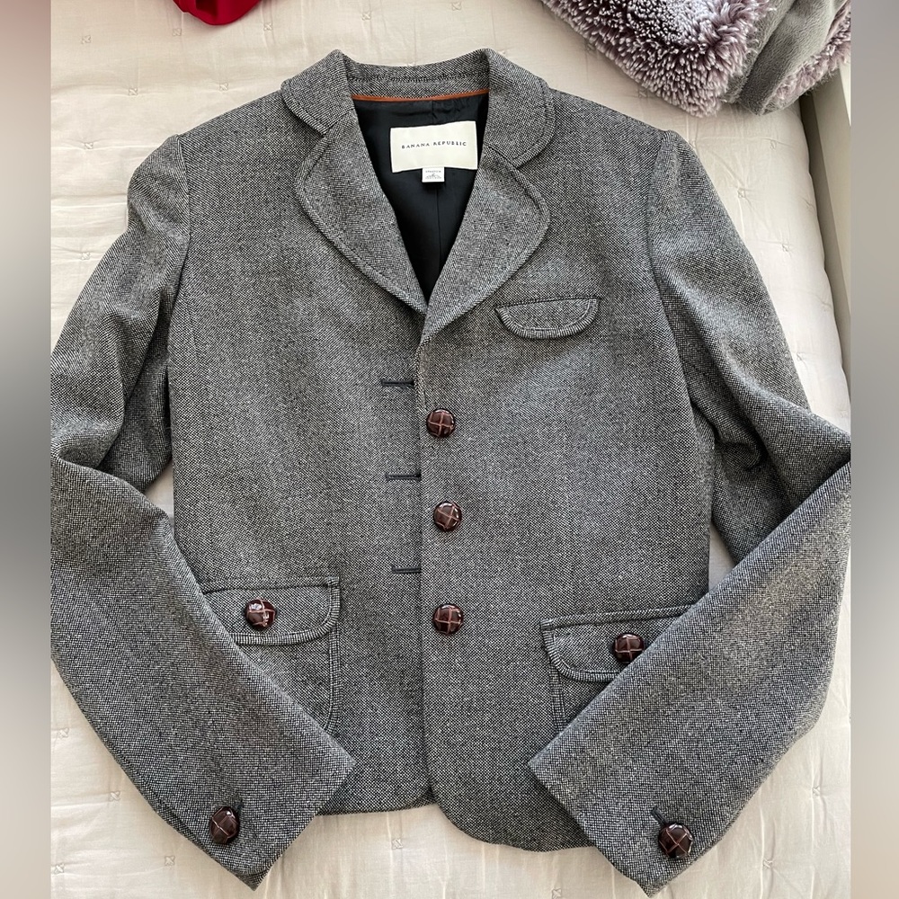 NWOT Banana Republic Wool Blazer Size 2